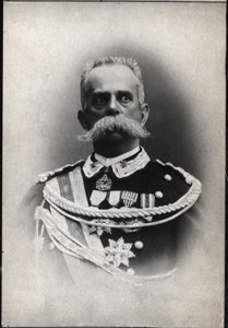 イタリーの王、ハンバート1er（1844-1900）の肖像。